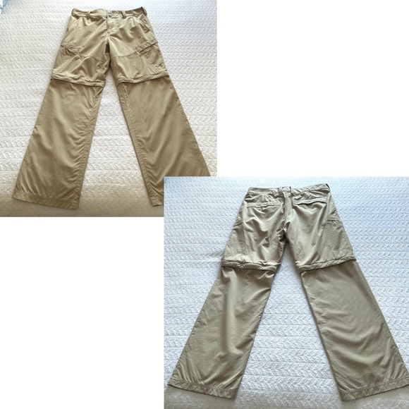 Under Armour Offshore Fishing Guide Khaki Pants/Zip-off Shorts Loose Mens 32 - Picture 10 of 14